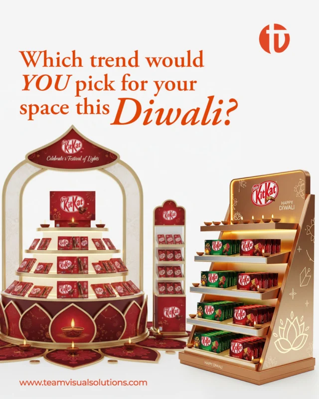 Diwali displays that don’t just sparkle, they SELL !
Ready to make your Diwali display unforgettable?  DM us today!
تصاميم ديوالي تتلألأ وتحقق المبيعات في الوقت نفسه
اجعل عرضك في ديوالي استثنائيًا ولا يُنسى.
أرسل لنا رسالة خاصة اليوم!
[Team Visual Solutions, Dubai, Riyadh, Visual Excellence, Custom Displays, Bespoke Designs, Creative Solutions, Display Innovation, Sculpture Art, Kiosk Design, Creative Displays]