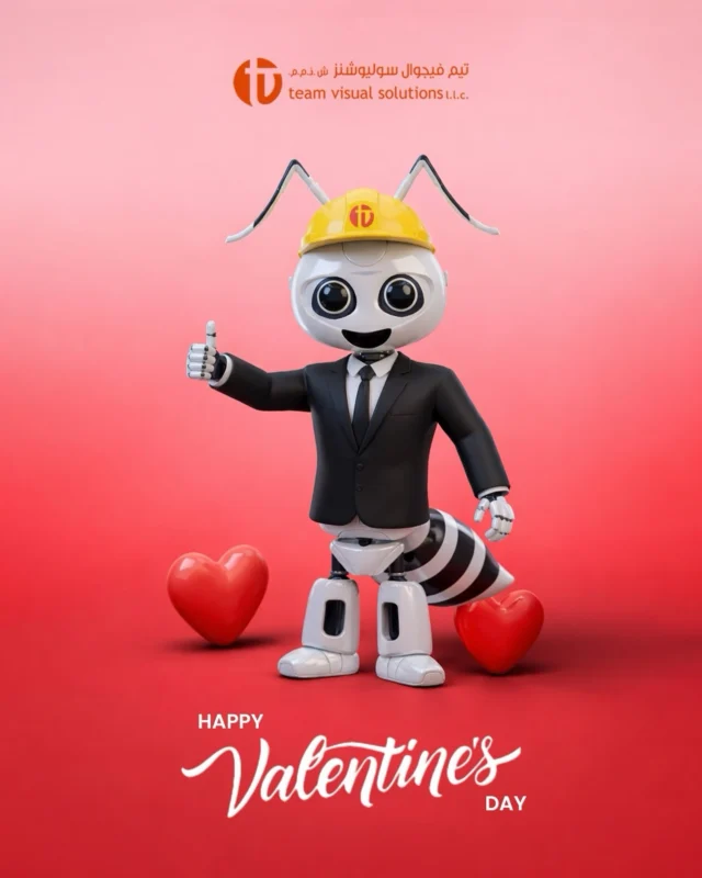 Happy Valentine’s Day from Team Visual Solutions. 

Here’s to moments that make people smile and capture it right away.

عيد حب سعيد من فريق Visual Solutions.
نتمنى لكم لحظات تصنع الابتسامة وتُوثَّق في اللحظة ذاتها.

#teamvisualsolutions #dubai #riyadh #visualexcellence #customdisplays