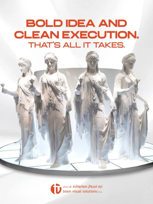 One bold idea with clean execution is what makes sculptures truly work. 

Choose our Art & Sculptures Services and let us turn your brief into a piece that holds attention and always stays camera-ready.
فكرة جريئة وتنفيذ متقن هما السر وراء تمثال ناجح.
اختر خدمات الفن والنحت الخاصة بنا، وسنحوّل ملخصك إلى عمل يجذب الانتباه ويظل جاهزًا للكاميرا في كل وقت.

 #teamvisualsolutions #dubai #riyadh #visualexcellence #customdisplays