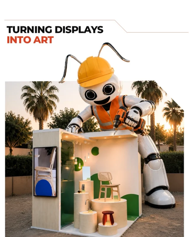 Some displays hold products, others hold attention from across the venue; 

What kind of custom sculpture are you looking for as your next showstopper?
عندما يتحول المجسم إلى عنصر يجذب الأنظار، يصبح جزءاً من تجربة المكان، وليس مجرد قطعة عرض.
ما المجسم الذي ترغب في تنفيذه ليترك انطباعاً لا يُنسى؟

[fiberglass, custom sculpture, themed installation, retail props, display art]

#teamvisualsolutions #fibreglass #customsculpture #retaildisplay #duba