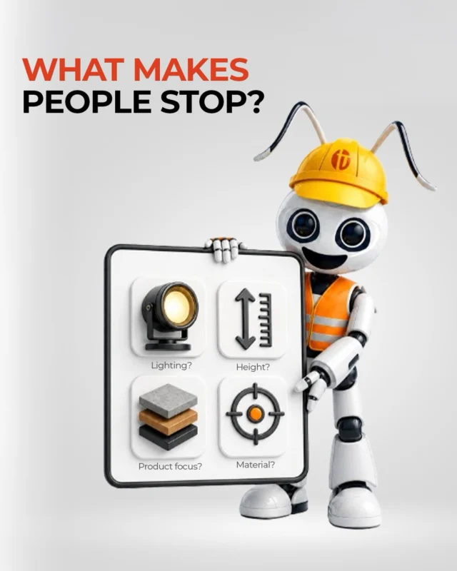 A display gets only a few seconds to earn attention, so what do you think makes people stop first?

الانطباع الأول يتكوّن في لحظات، ومساحة العرض الناجحة تعرف كيف تستثمرها.
برأيك، ما العنصر الذي يجذب انتباه المتسوق أولاً؟

[retail display, shopper attention, visual merchandising, display design, product focus]

#teamvisualsolutions #retaildisplay #visualmerchandising #displaydesign #dubai