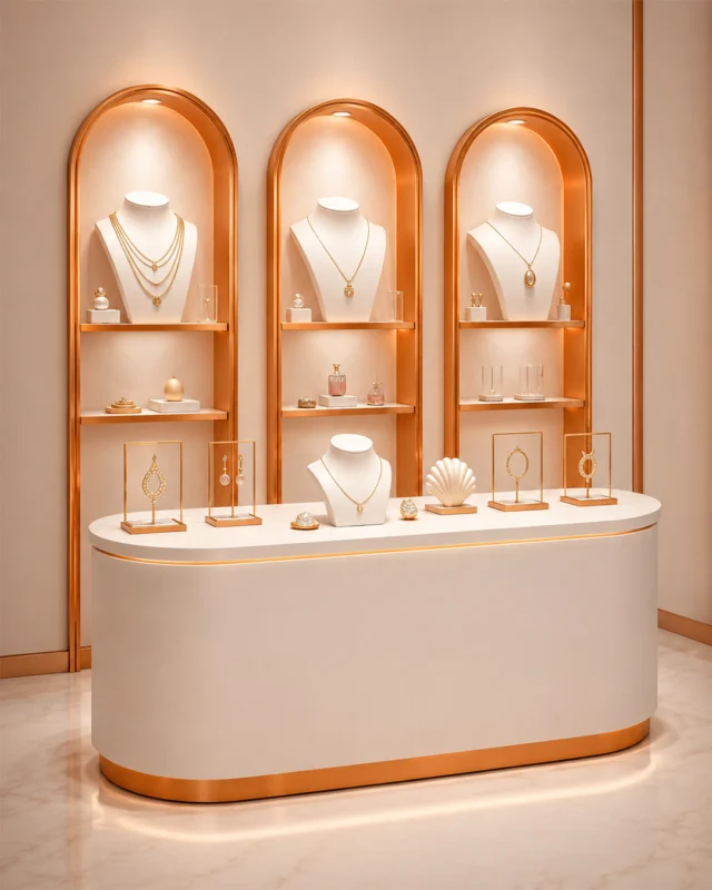 The best jewellery displays light, protect, and present every piece beautifully.

أفضل عروض المجوهرات تبرز كل قطعة، تحميها، وتقدمها بأجمل صورة.

[jewellery display, luxury display, display lighting, premium retail fixture, custom fabrication]

#teamvisualsolutions #jewellerydisplay #luxuryretail #customdisplays #dubai
