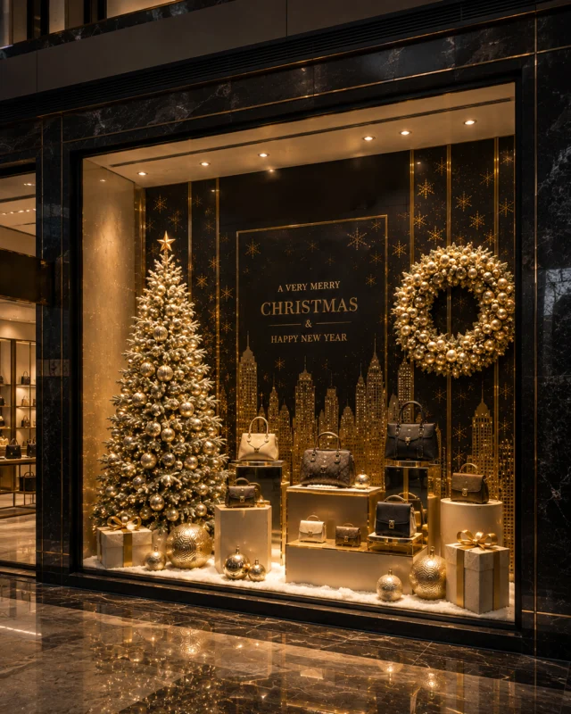 The festive season is your biggest opportunity to make a lasting first impression. 

Make every window count.
How do you want customers to feel when they see your Christmas window?
موسم الأعياد يمنح علامتك فرصة أكبر للفت الأنظار وترك أثر يدوم.
اجعل كل واجهة تحكي شيئاً عن علامتك. ما الإحساس الذي تريد أن تنقله واجهة الكريسماس لعملائك؟

[Christmas window display UAE, luxury festive display, Q4 retail campaign, seasonal visual merchandising, custom window fabrication]

#TeamVisualSolutions #ChristmasDisplay #WindowDisplays #Q4Retail #VisualMerchandising