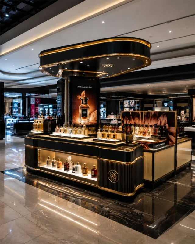 The fragrance captures the senses. The display captures the attention.

What makes a perfume display feel truly luxurious: lighting, materials or layout?

Share your concept with our team.
العطر يأسر الحواس، لكن مساحة العرض هي ما يدعو العميل للتوقف والاقتراب.
ما العنصر الذي يجعل عرض العطور يبدو أكثر فخامة: الإضاءة، الخامات، أم التصميم الداخلي للمساحة؟
شاركنا تصورك.

[luxury perfume counter, fragrance retail display, cosmetics display UAE, duty free display design, custom retail fabrication]

#TeamVisualSolutions #PerfumeDisplay #LuxuryRetail #RetailInspiration #DisplayFabrication